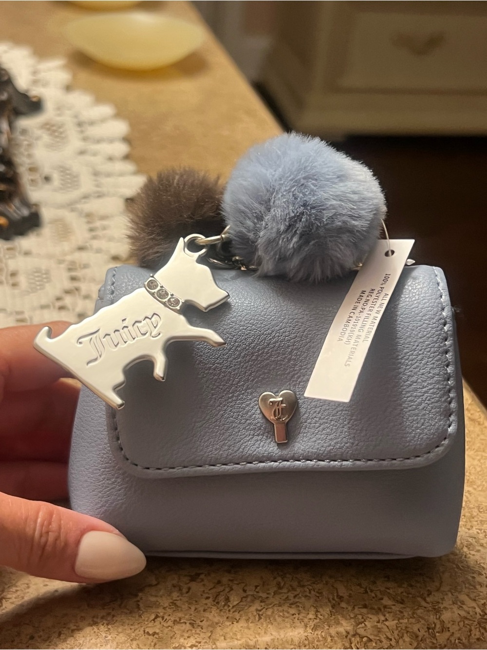 Juicy Couture keychain mini bag